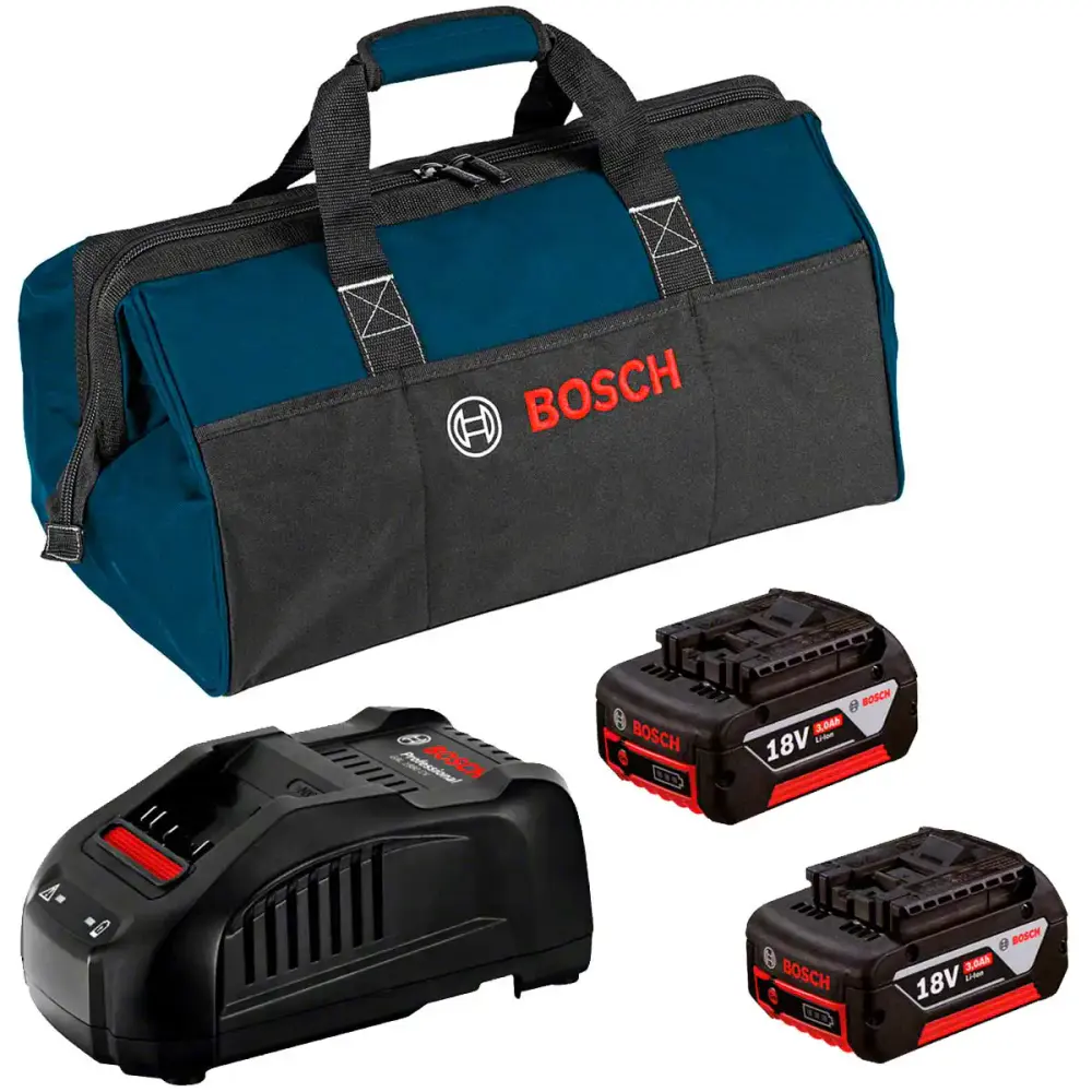 Pistola de silicone calafetagem à bateria 18V 2 baterias 4,0AH, carregador bivolt e bolsa Bosch — fotografia 3