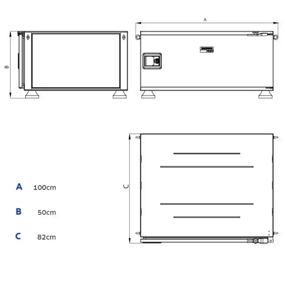 Caixa de Ferramentas PickupBox 50x100x82 CM com 268 peças TRAMONTINA — fotografia 6