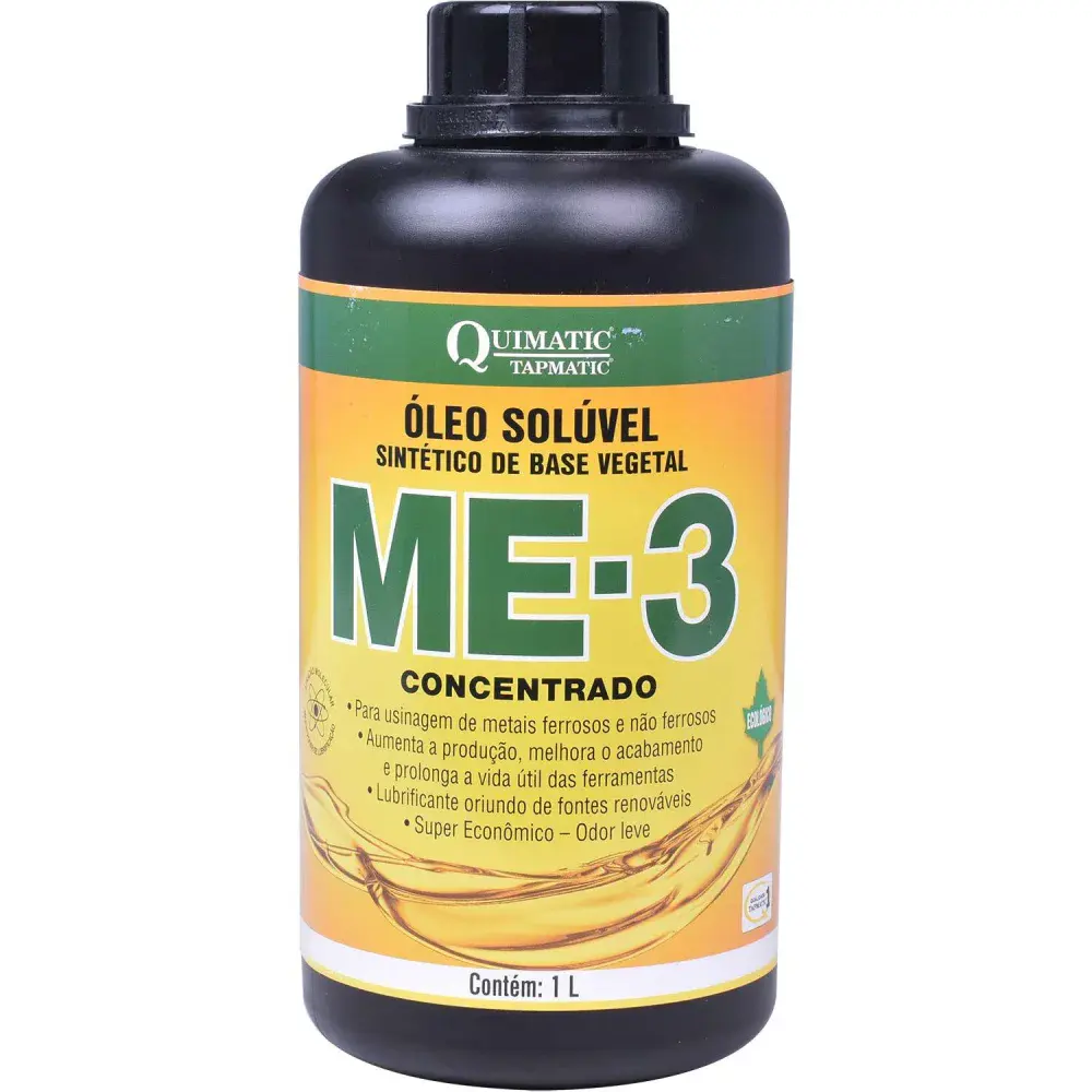 ME-3 óleo solúvel sintético vegetal - 1L - quimatic tapmatic