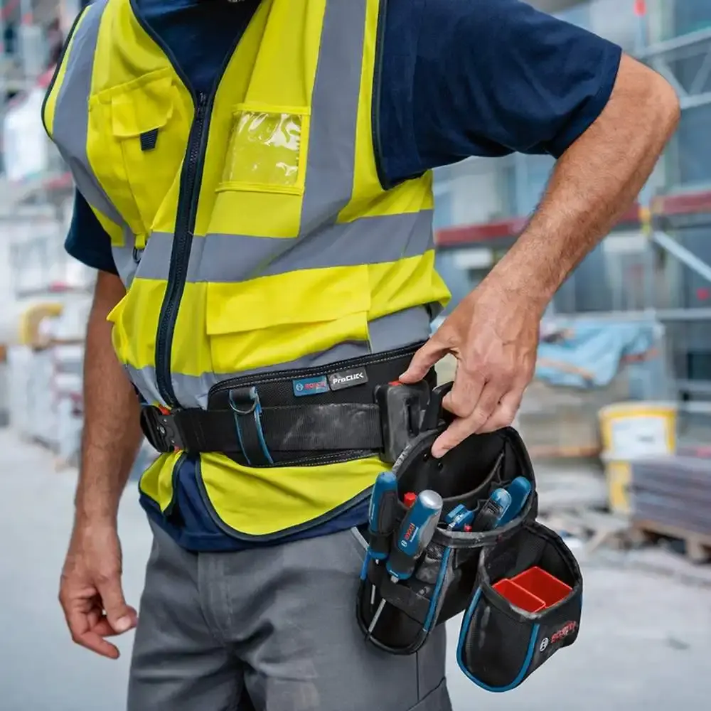 Cinturão para ferramentas com 2 bolsas em poliéster proclick Bosch — fotografia 9