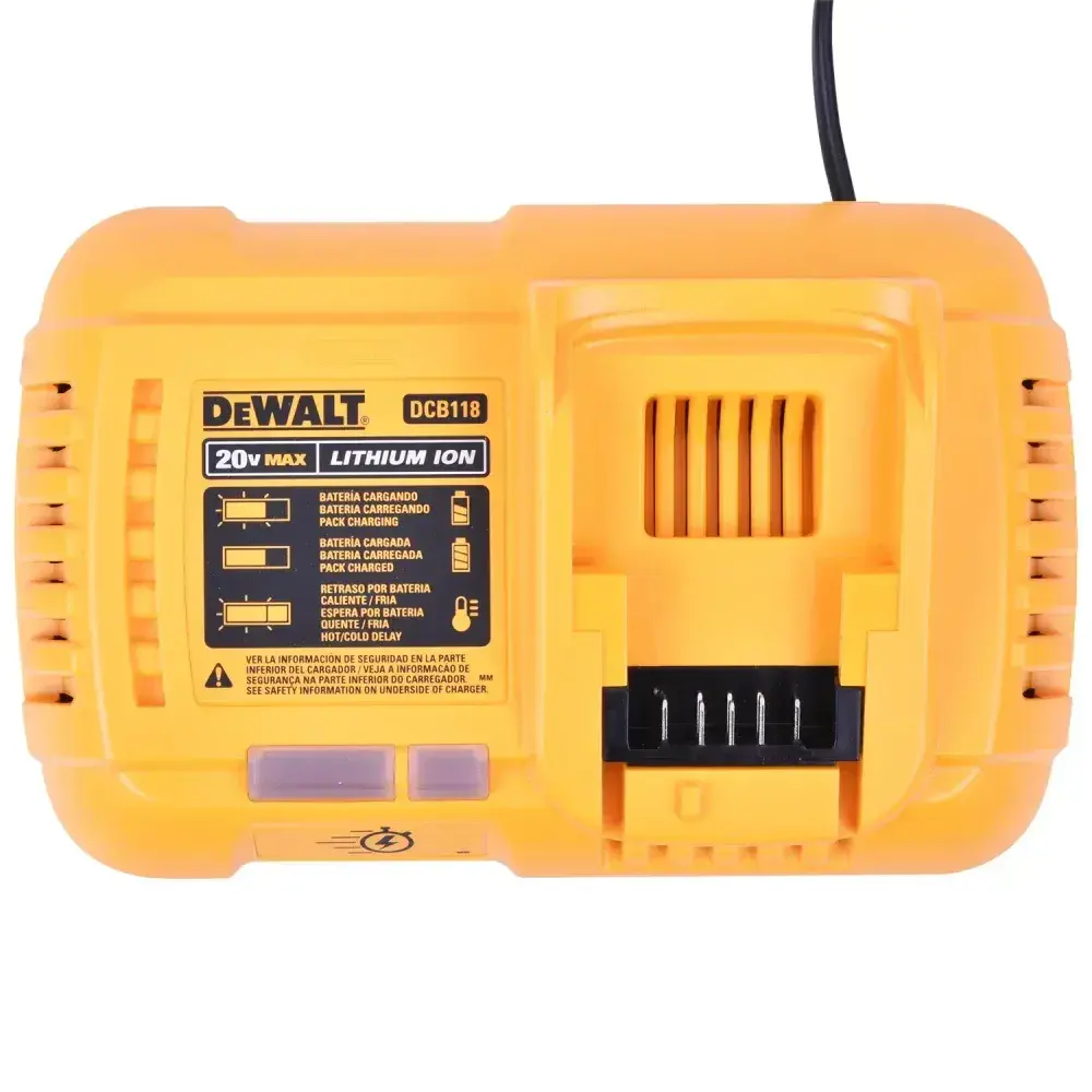 Carregador rápido flexvolt 20 a 60V DCB118-BR Dewalt — fotografia 9