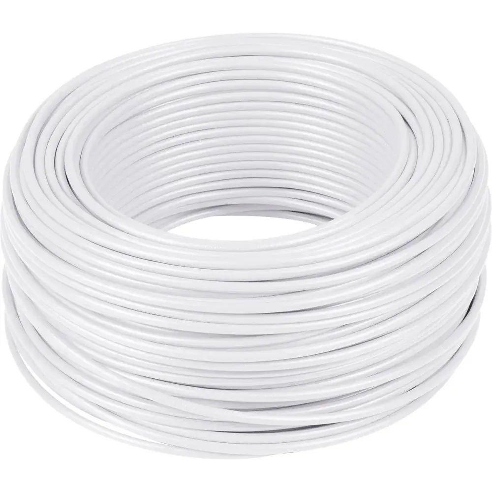 Cabo flexível 6MM branco 750V 100M Liege — fotografia de referência