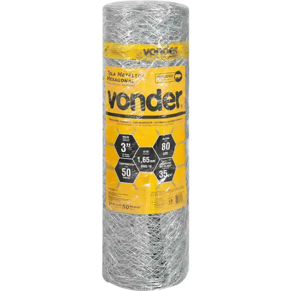 Tela hexagonal mangueirão 3 polegadas x 16 x 0,8 x 50 VONDER — fotografia de referência