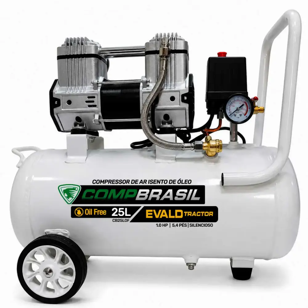 Compressor port isento 5,4 PES 1,0HP 25L evald tractor Compbrasil 110 V — fotografia de referência