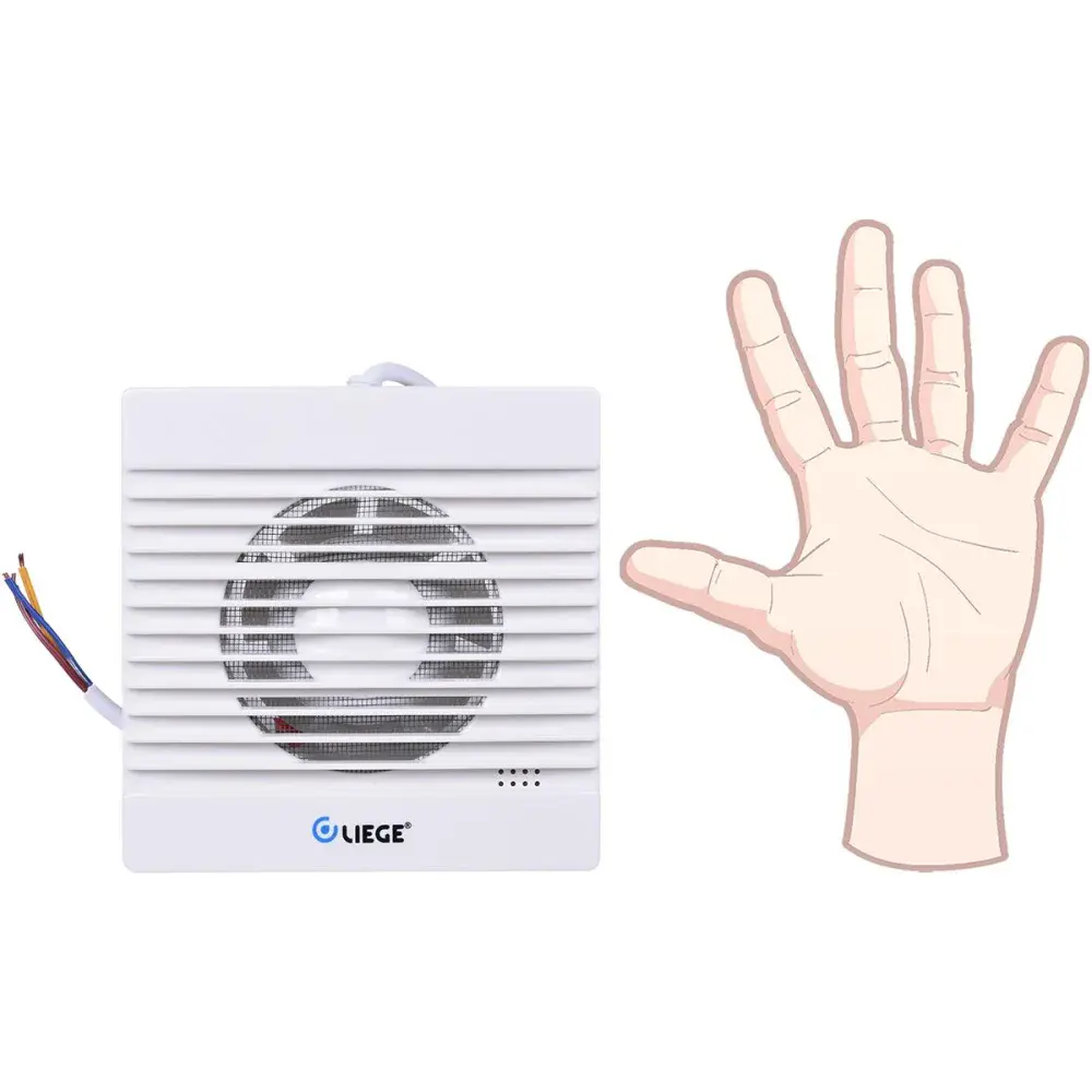 Exaustor para banheiro 100MM 127V branco Liege — fotografia 5