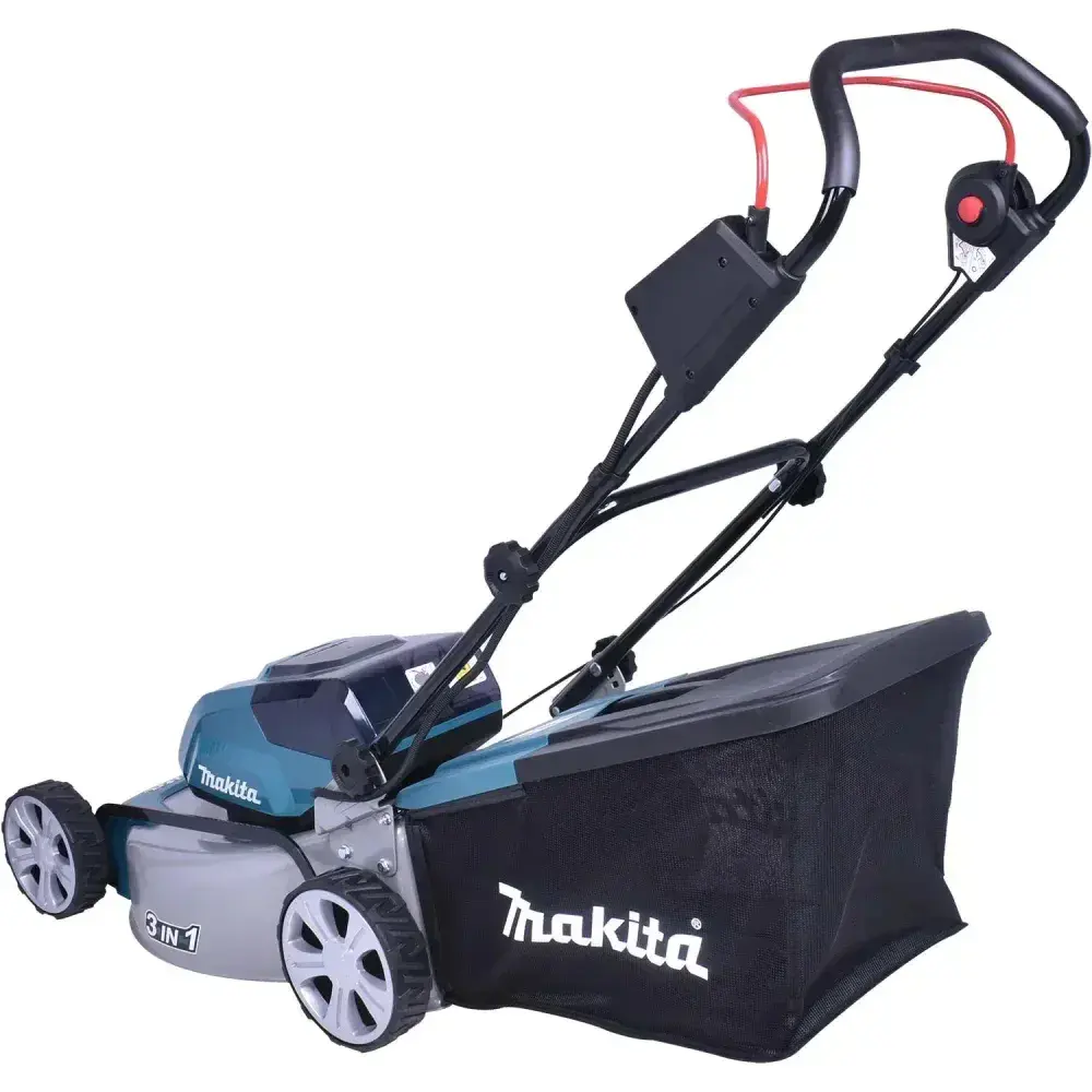 Cortador grama 460MM a bateria 36V carregador 127V Makita — fotografia 8
