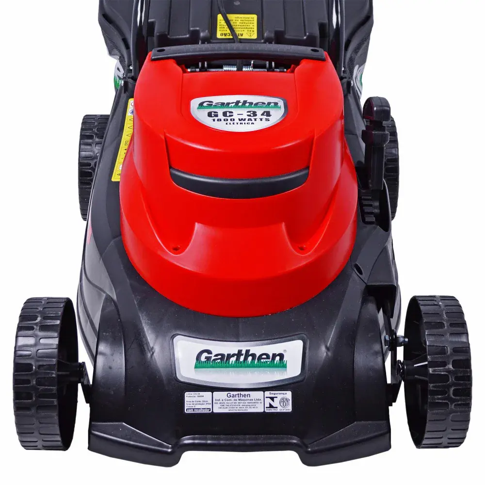 Cortador de grama GC-34 com recolhedor Garthen — fotografia 5