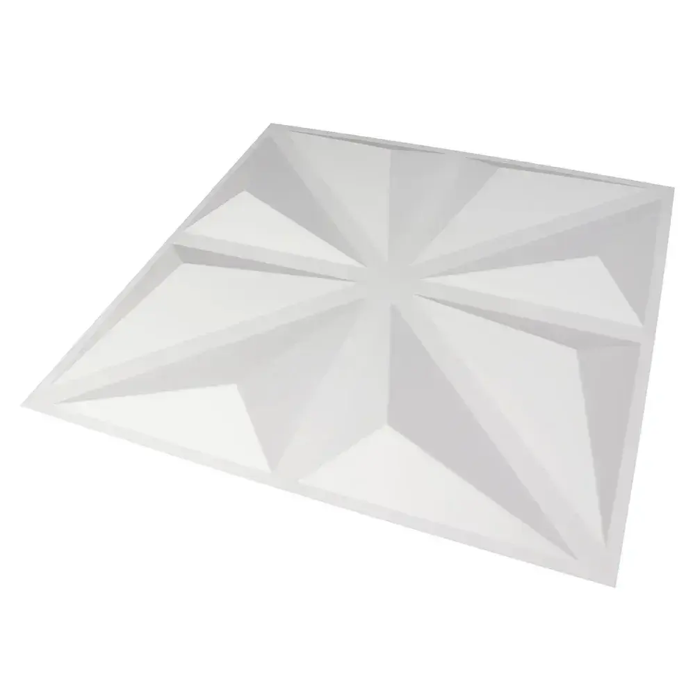 Placa em 3D para parede branco crystal Kala — fotografia de referência