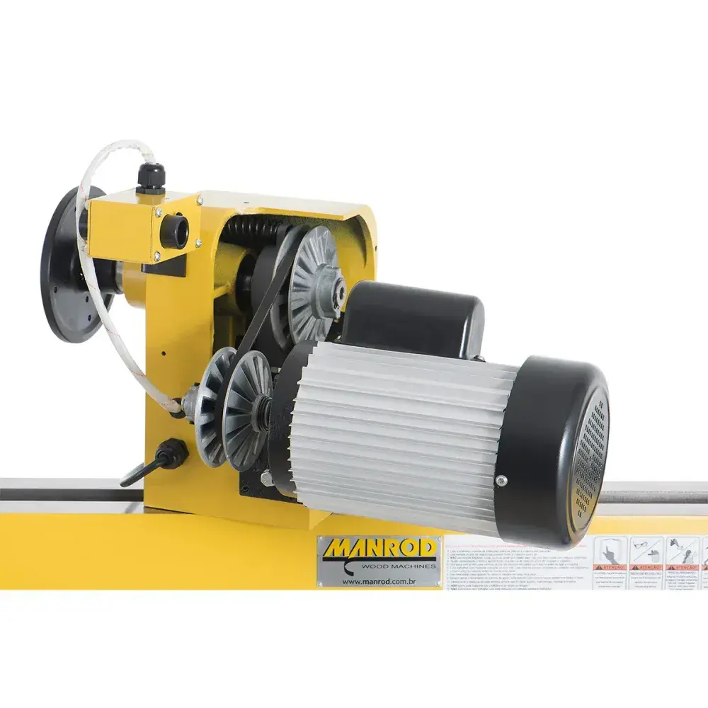 Torno para madeira 406X1092MM 1100W 220V MR-1643 Manrod — fotografia 5