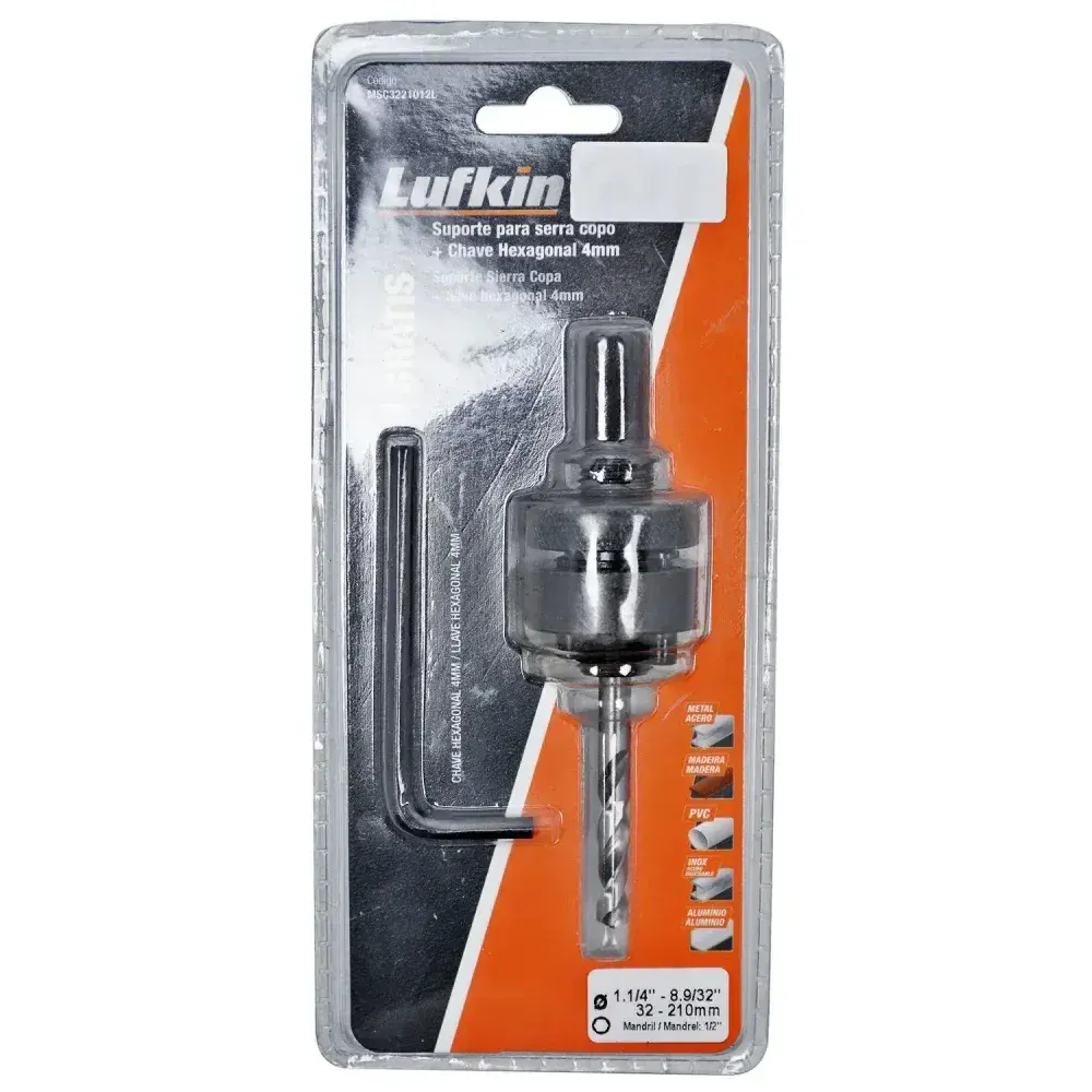 Suporte para serra copo 32 a 114MM 1/2 MSC3221012L Lufkin — fotografia de referência