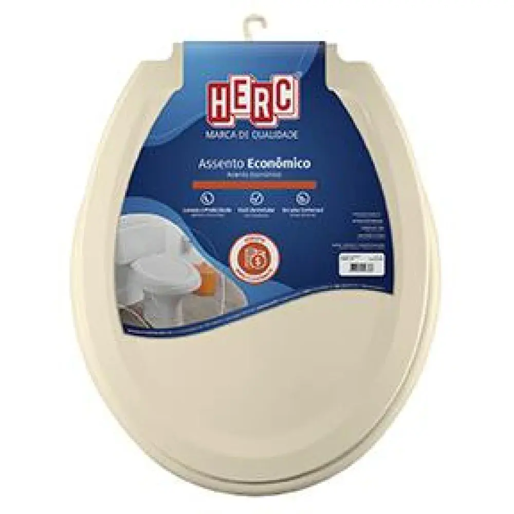 Assento sanitario economico bege Herc — fotografia de referência