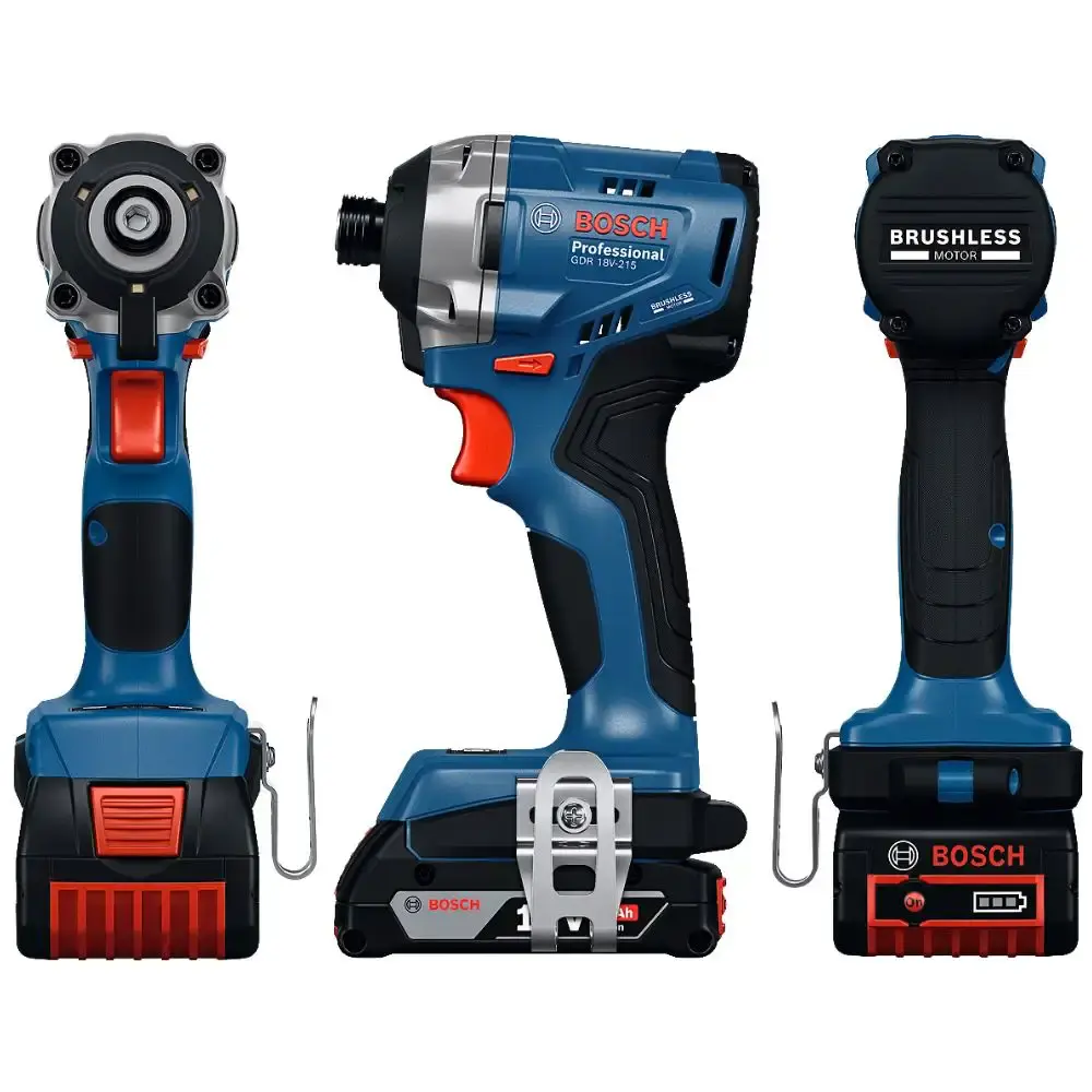 Chave de impacto 215NM bateria 18V com 2 baterias e maleta GDR 18V-215 Bosch — fotografia 2