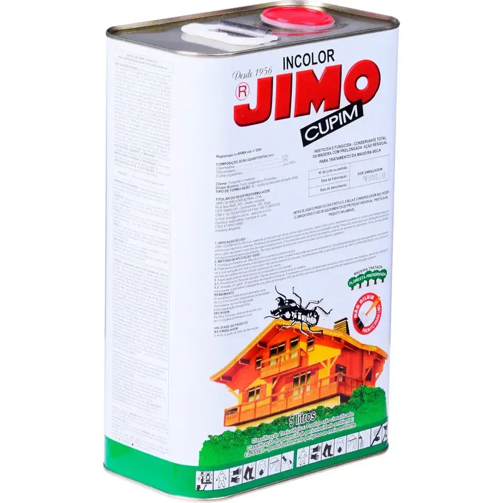 Jimo cupim inseticida incolor 5L jimo cupim Jimo Quimica — fotografia 8