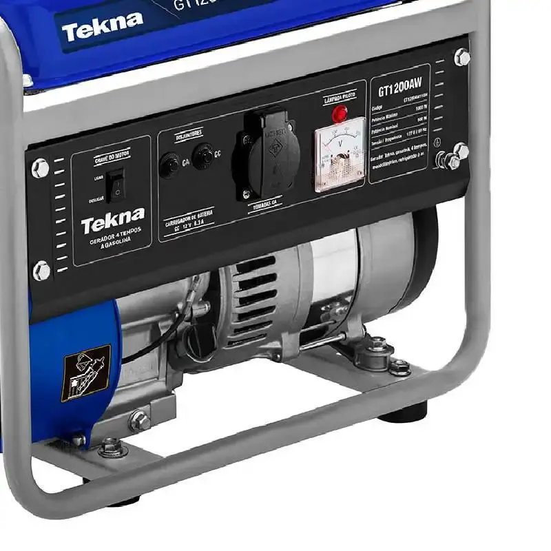 Gerador de Energia á Gasolina 1,2 KVA 4 Tempos GT1200 Monofásico TEKNA 110 V — fotografia 5