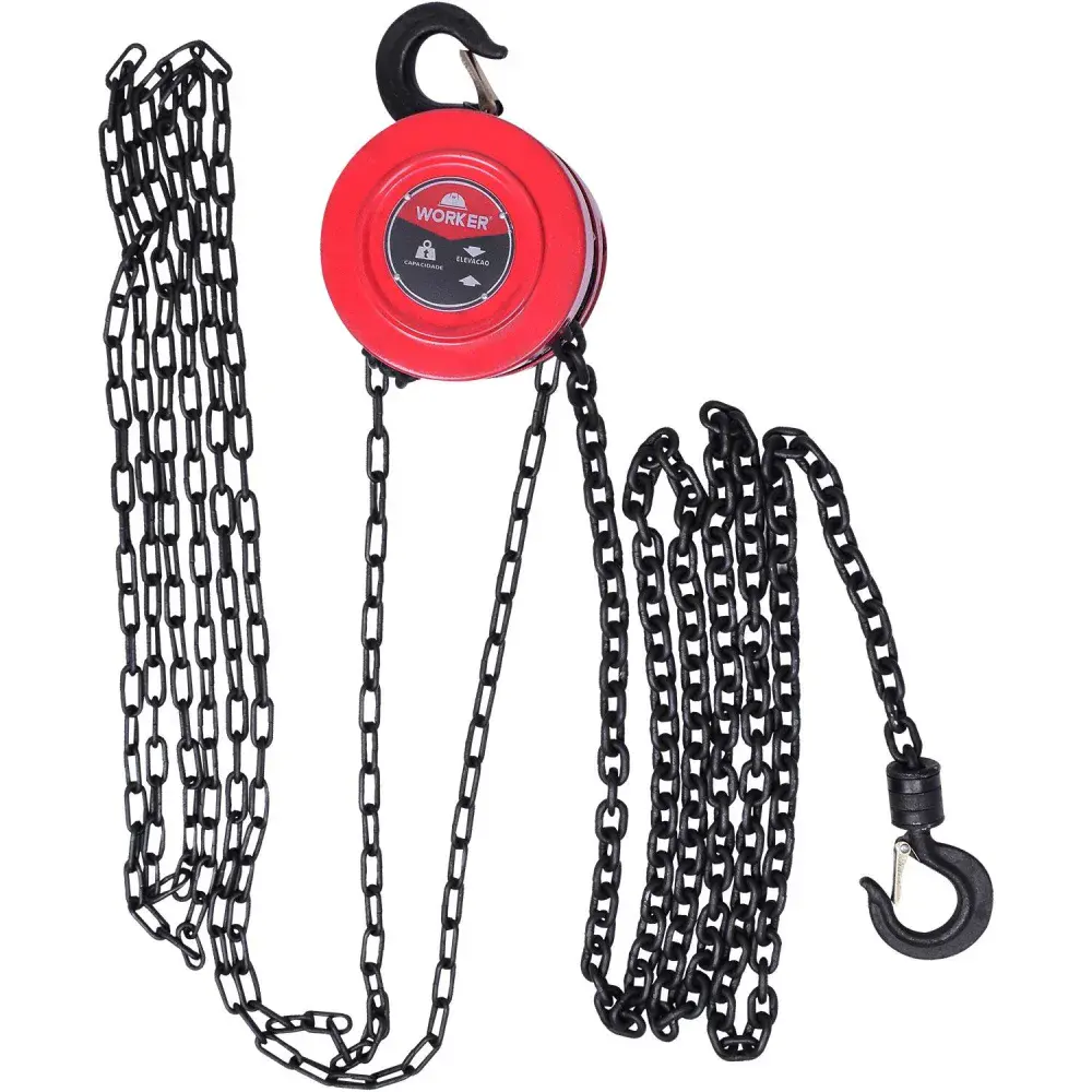 Talha manual de corrente 5 toneladas 3 metros Worker