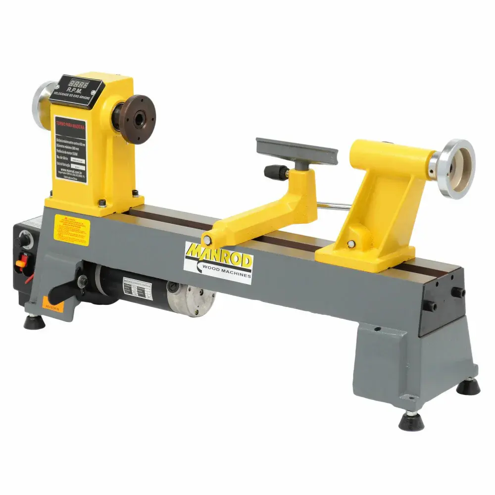 Torno de bancada para madeira MR-1218A 550W 220V Manrod