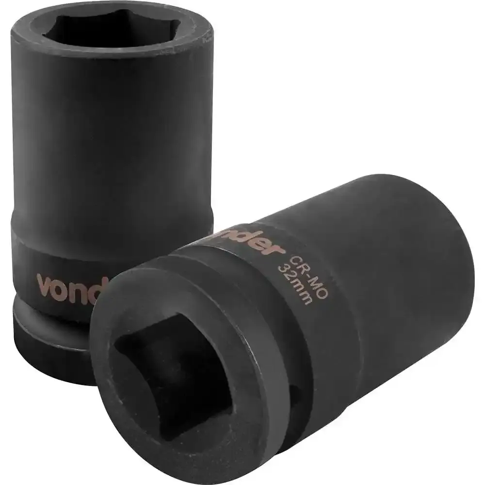 Soquete sextavado longo impacto 32 MM encaixe 1 POL Vonder — fotografia de referência