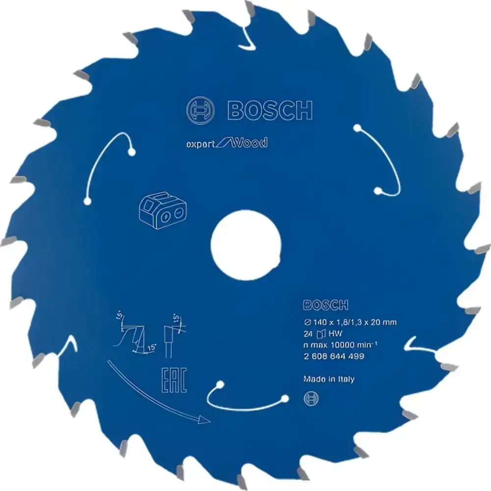 Disco de Corte Expert Wood 140 x 18 MM 24 Dentes BOSCH — fotografia de referência