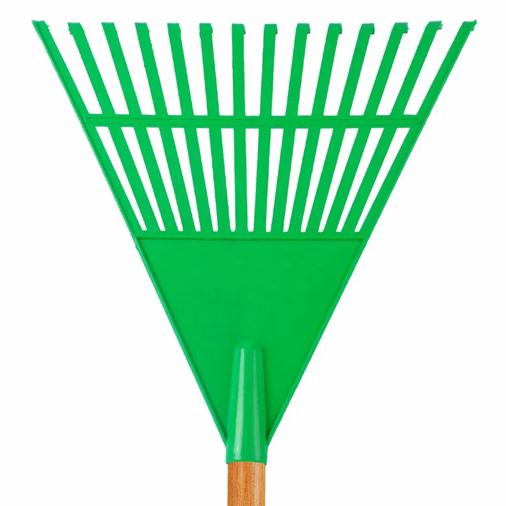 Vassoura plástica para jardim com 14 dentes Kala