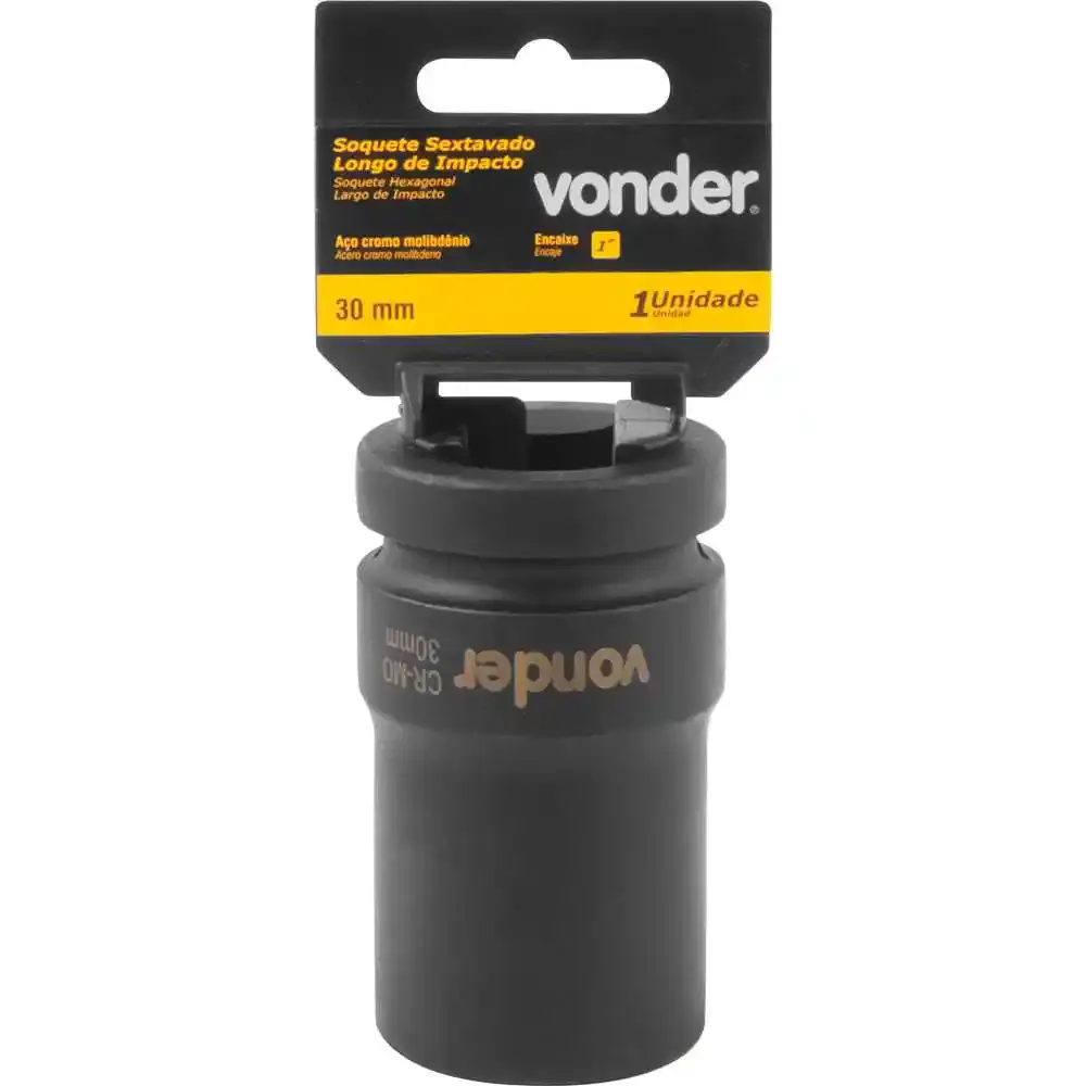 Soquete sextavado longo de impacto 30MM 1POL Vonder — fotografia 2