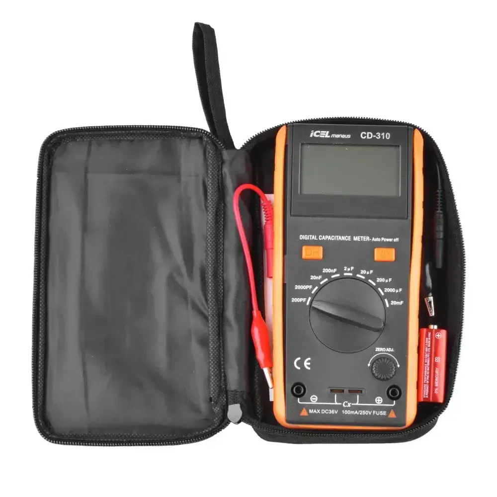 Capacímetro digital CD-310 a bateria Icel — fotografia 10