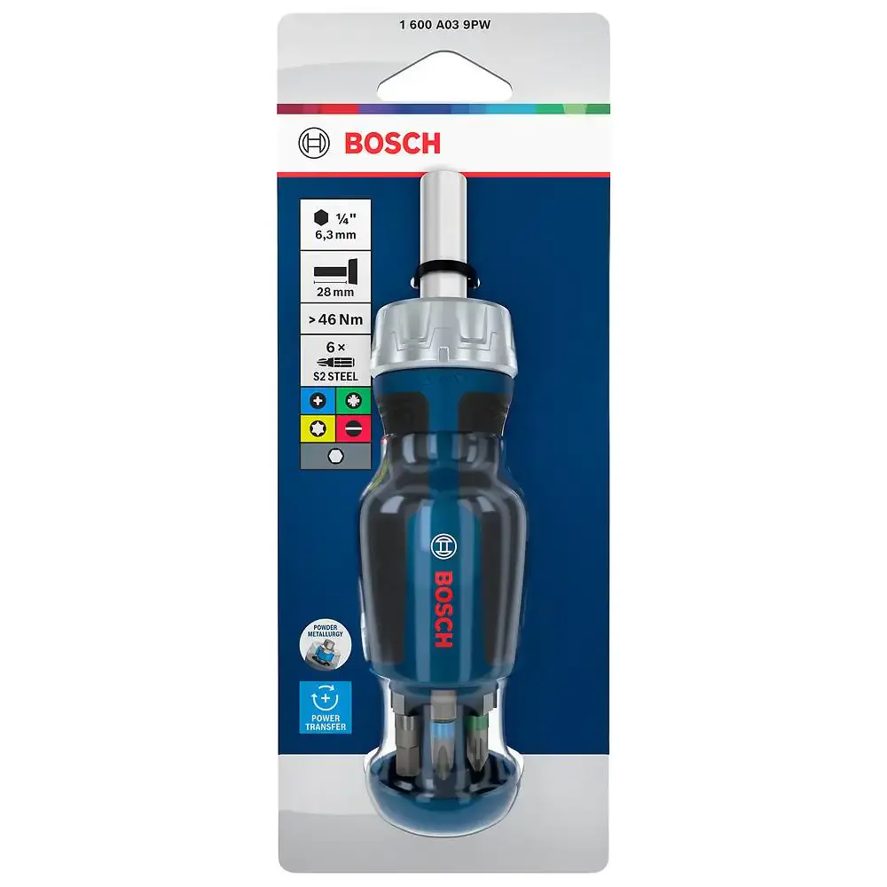 Jogo de chave torx curta com 6 peças T10 a T30 Bosch — fotografia 4
