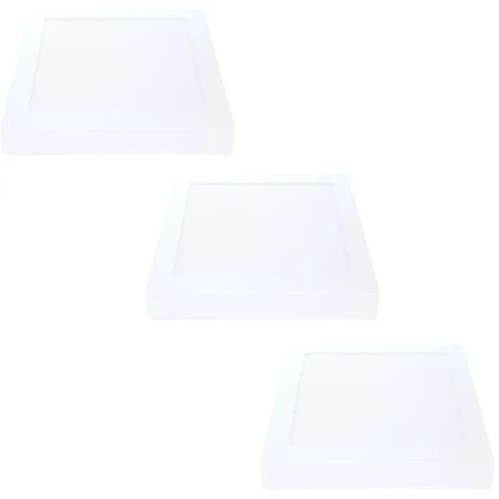 Kit 3 Unidades Plafon Painel 24w Quadrado Sobrepor 6500k bivolt AVANT — fotografia de referência