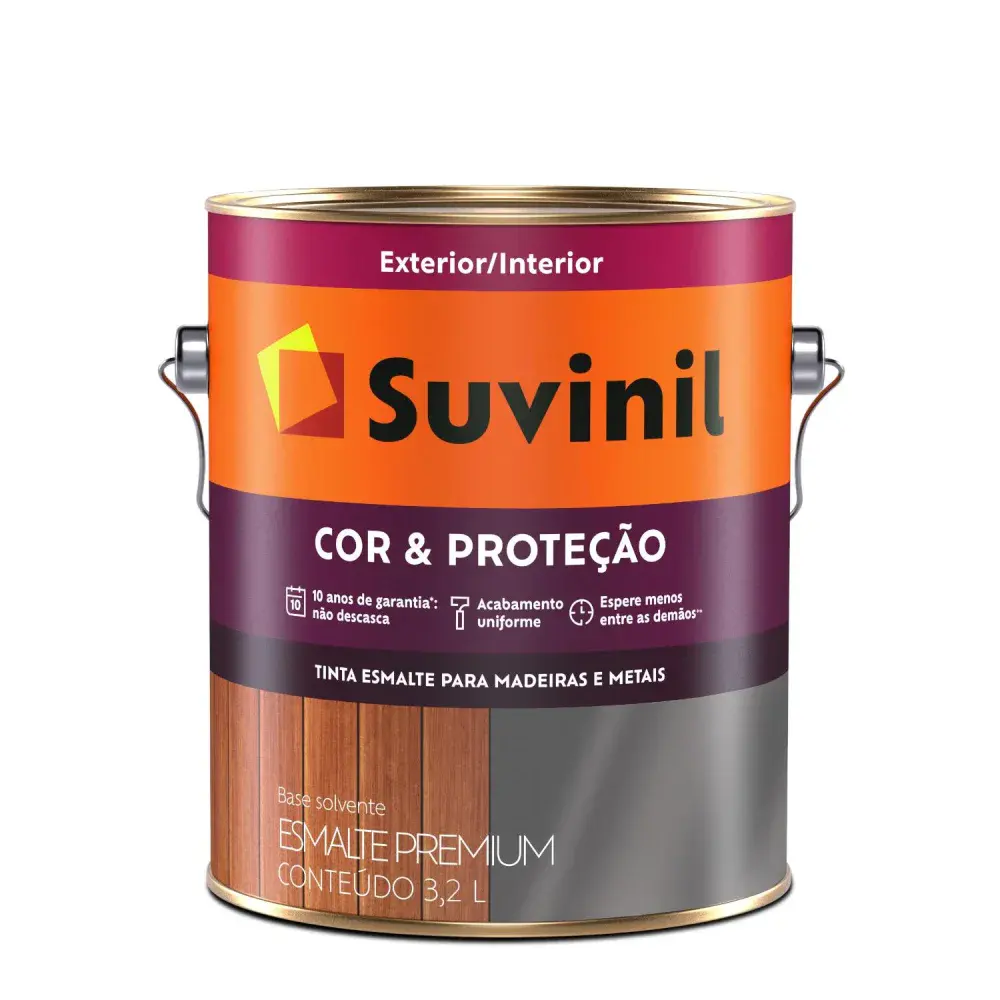 Esmalte cor proteção acetinado base A2 3,2L suvinil Suvinil Selfcolor