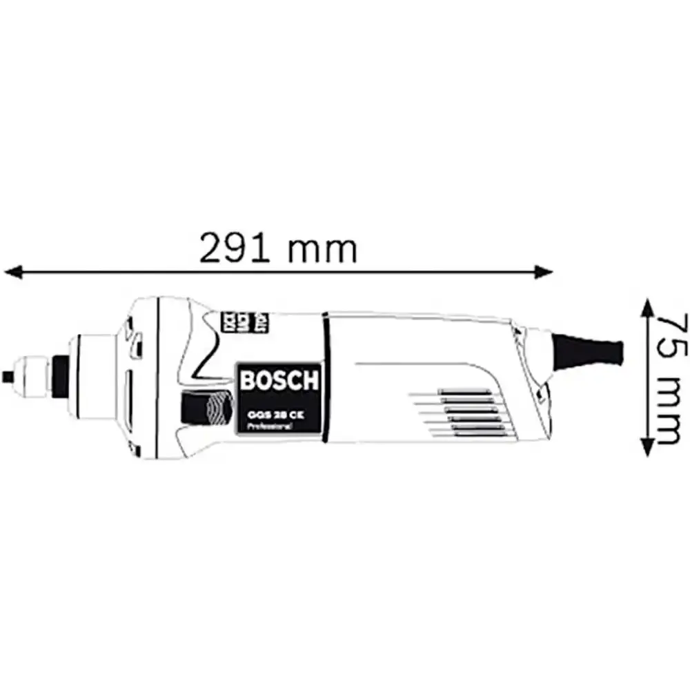 Retífica industrial 650W 1220 GGS 28CE 28000 RPM 220V curta GGS 28CE Bosch — fotografia 5