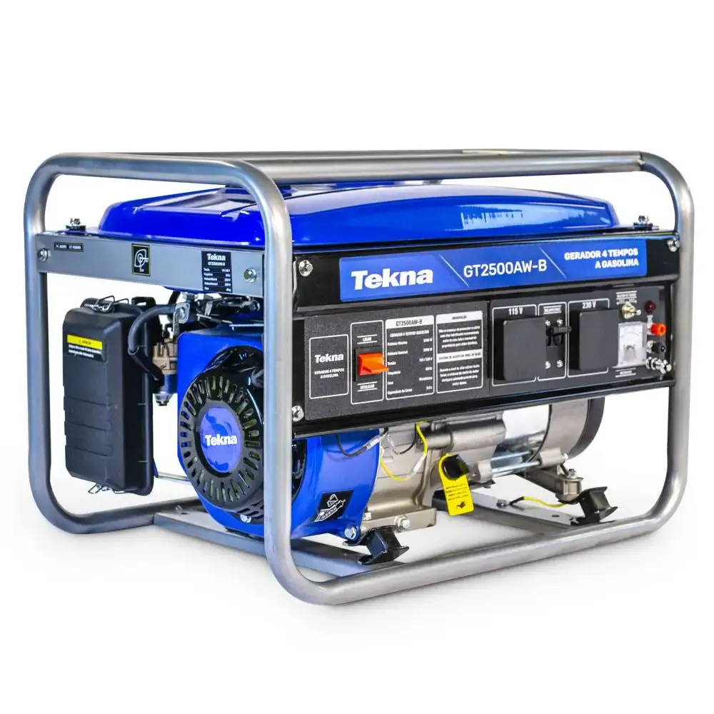 Gerador portátil a gasolina 4T 2.2KVA 2200W bivolt GT2500AW-B Tekna — fotografia de referência