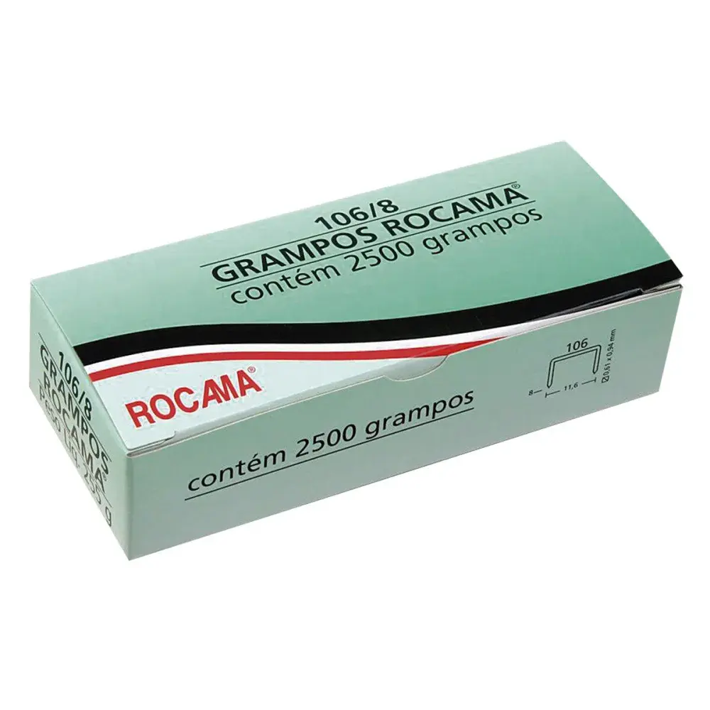 Grampo 80/12 Rocama 3000 pcs — fotografia de referência