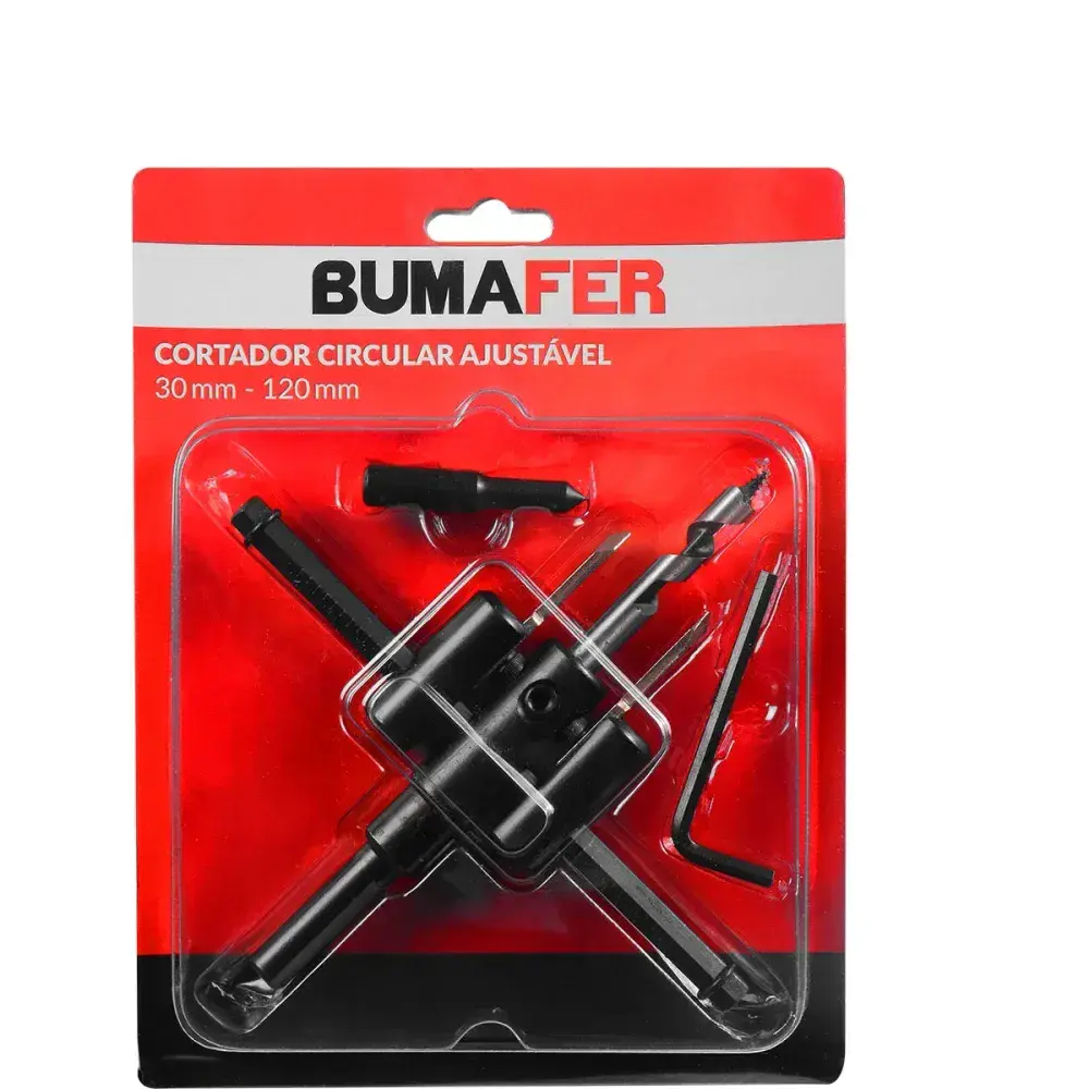 Cortador circular ajustável lâmina dupla 30-120MM Bumafer — fotografia 8