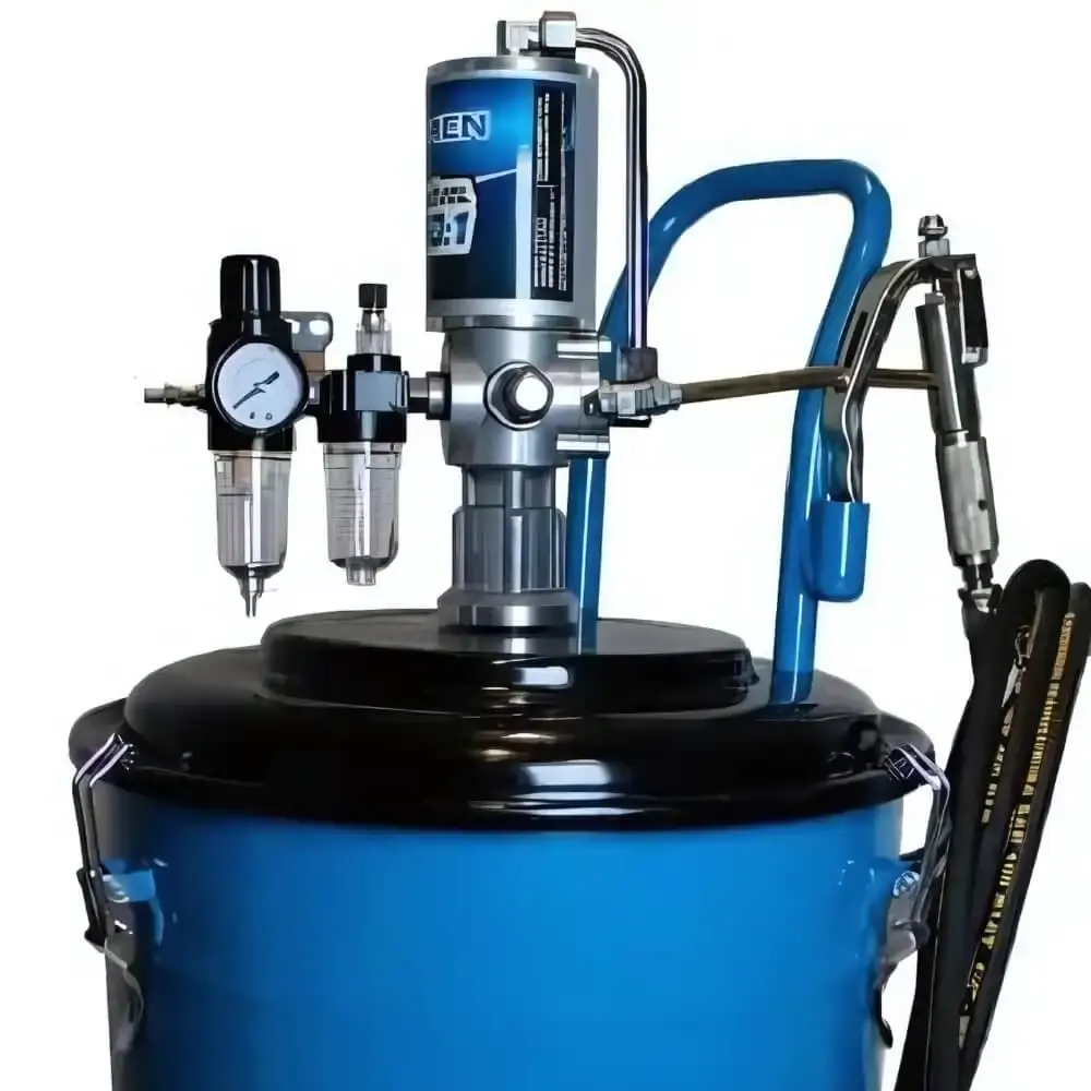 Bomba propulsora pneumática móvel para graxa 30 KG 87–116 PSI 9166 Bremen — fotografia 6