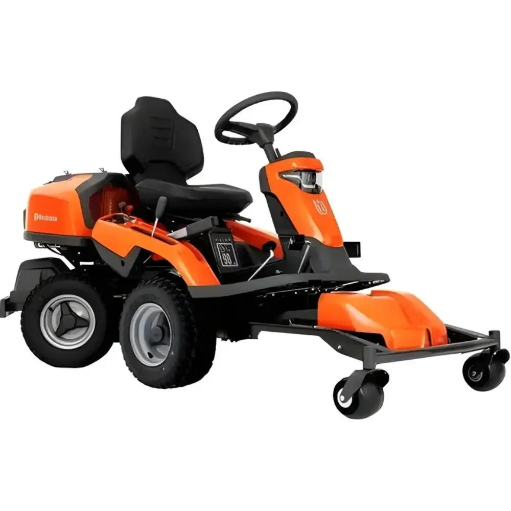Trator cortador de grama a gasolina 14,2 HP sem plataforma R-316TX Husqvarna — fotografia de referência