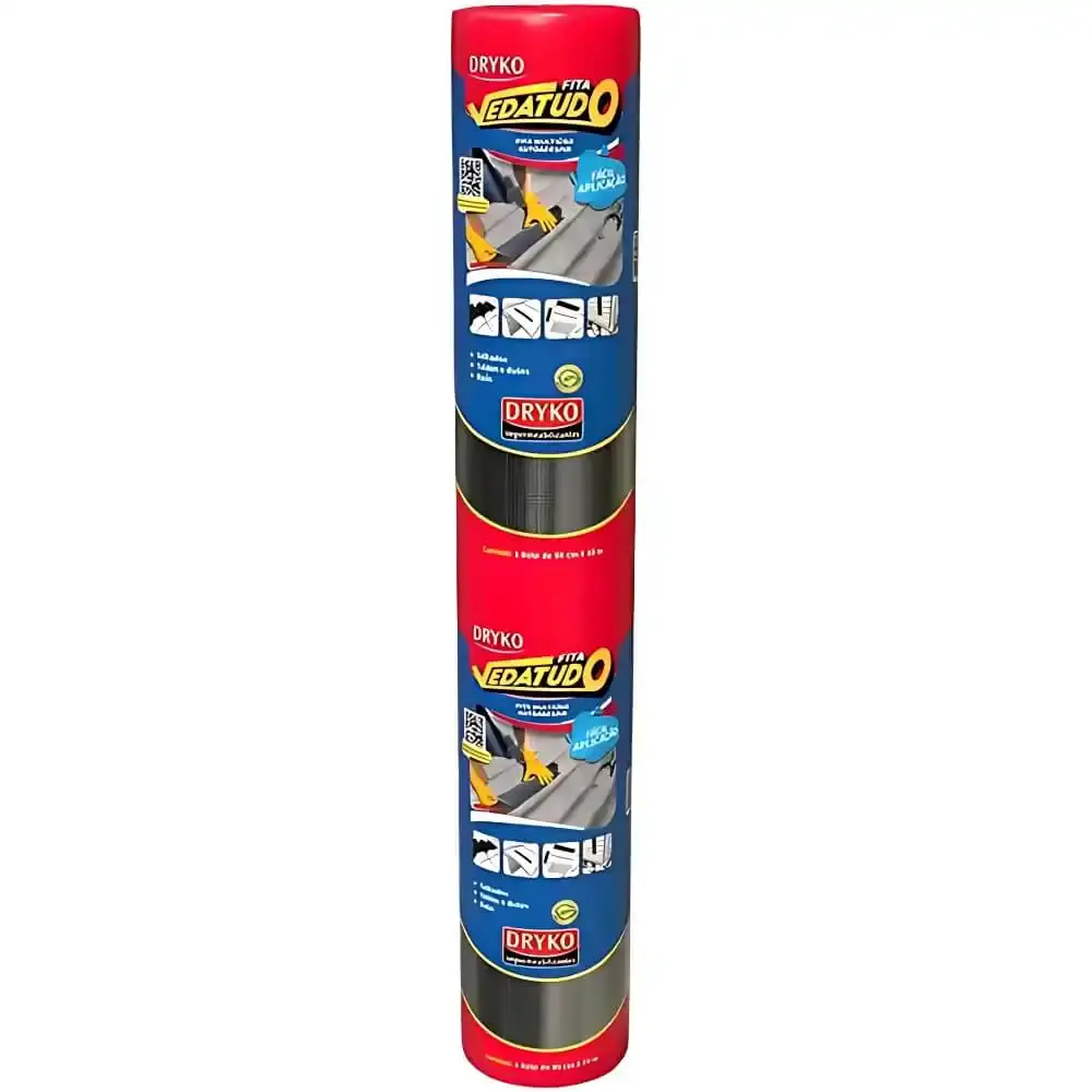 Fita Autoadesiva Asfáltica Vedatudo 90 CM x 10 Metros DRYKO — fotografia de referência