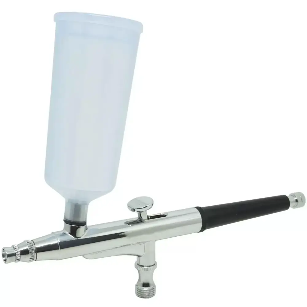 Caneta aerógrafo dupla ação 0,3 MM 2 canecas profissional EVCA-2C Evald — fotografia 2