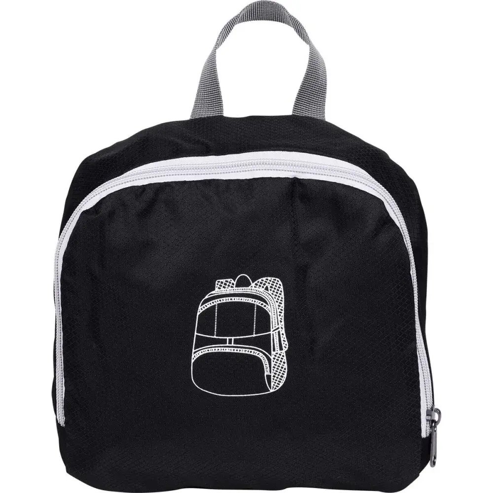 Mochila dobrável nylon preta 30L Kala — fotografia 5