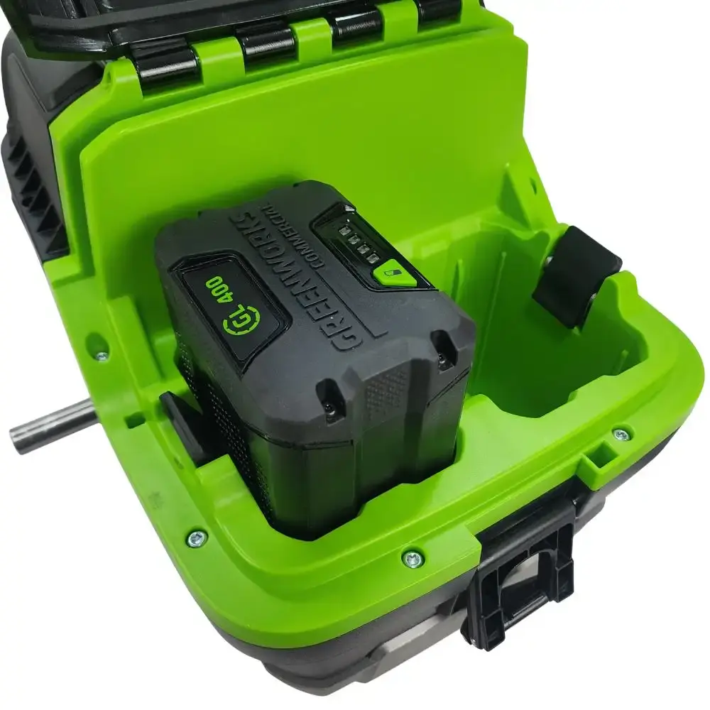 Cortador de grama 82V + podador de altura a bateria + 3 baterias 4,0AH + carregador Greenworks — fotografia 8