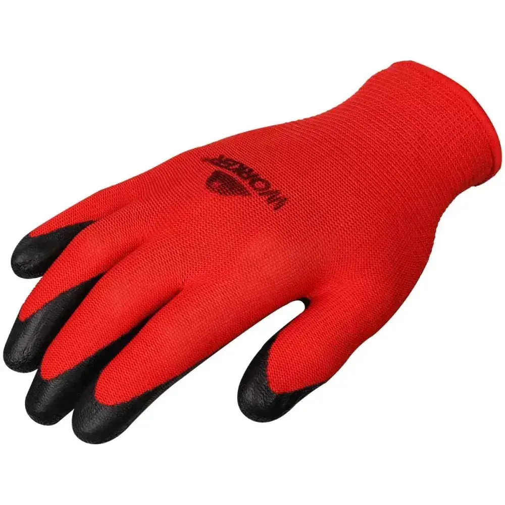 Luva de segurança de borracha látex grip WK12 T7” p Worker — fotografia 7