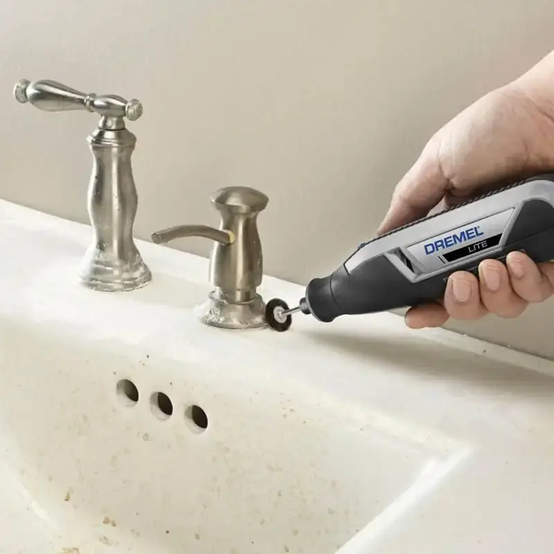 Retífica Dremel lite 7760-N/10 à bateria 4V bivolt com 10 acessórios Dremel — fotografia 4