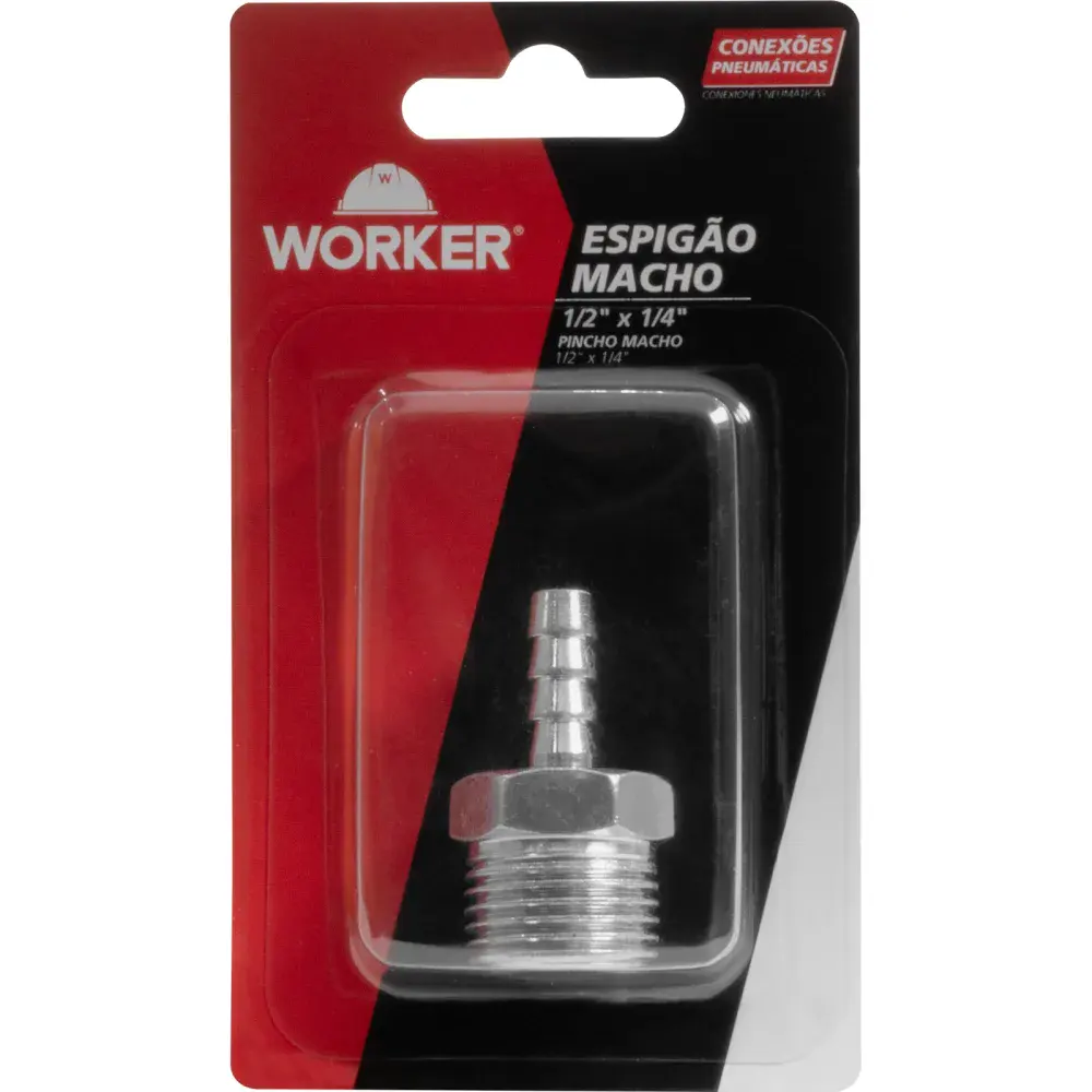 Espigão macho 1/2 x 1/4 1 peça Worker — fotografia de referência