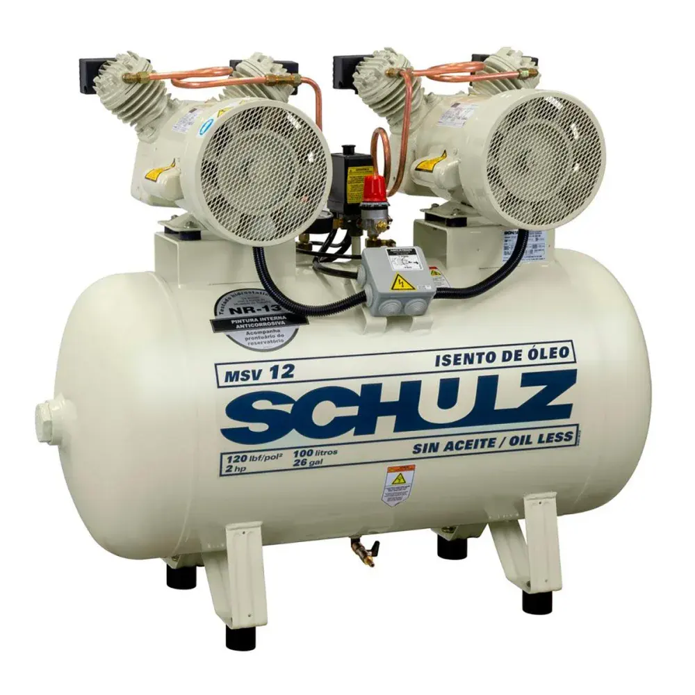 Compressor odonto óleo MSV12/100 220V Schulz