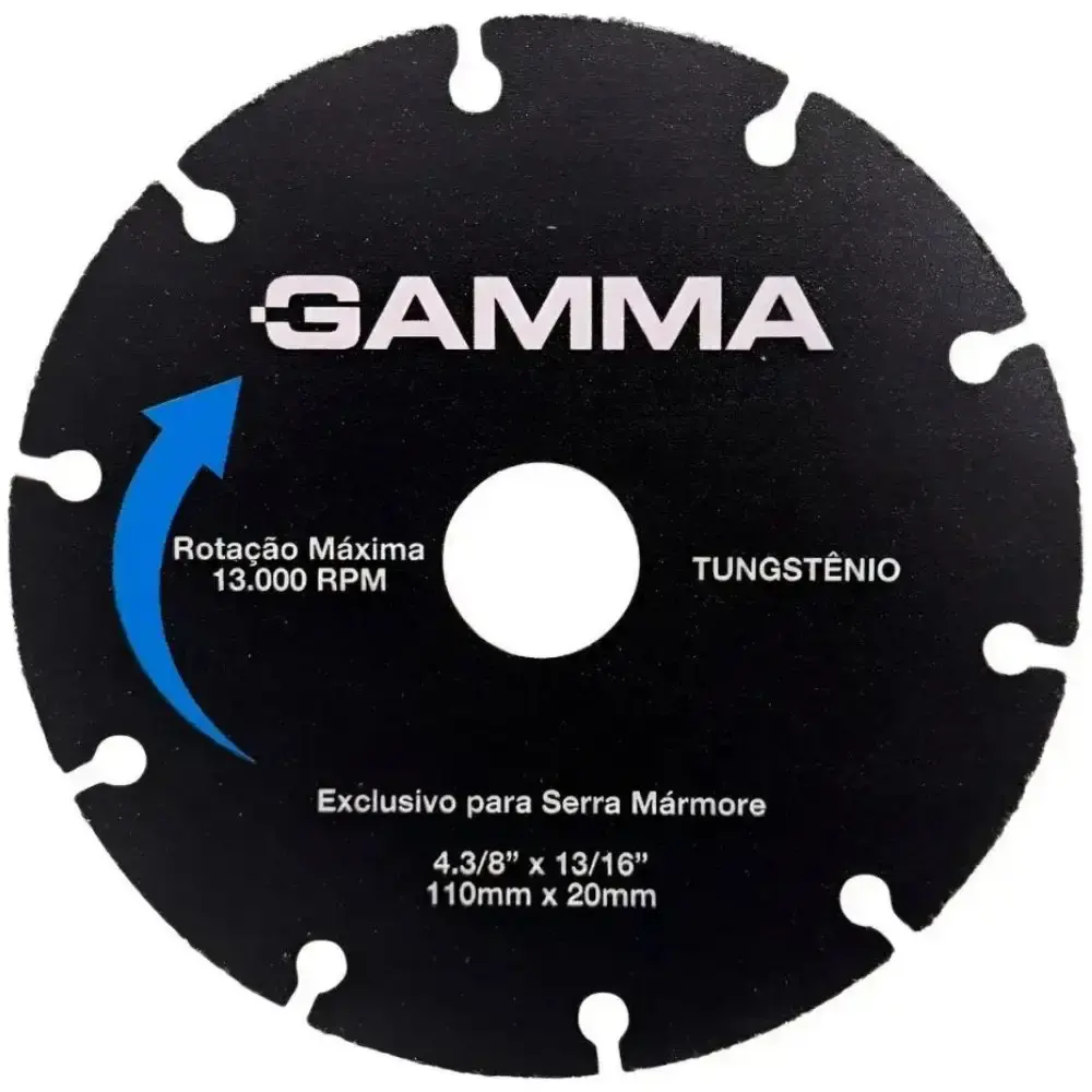 Disco de corte 110 MM em tungstênio para madeira com 2 unidades Gamma — fotografia 2