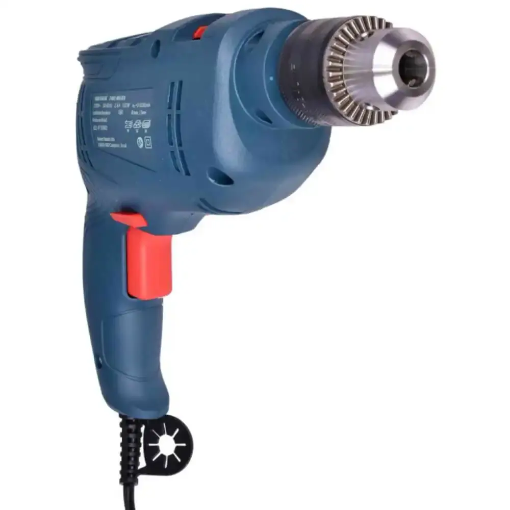 Furadeira de impacto 1/2 polegadas 550W com reversão GSB550 com estojo 30 peças x-line titânio Bosch 220 V — fotografia 5