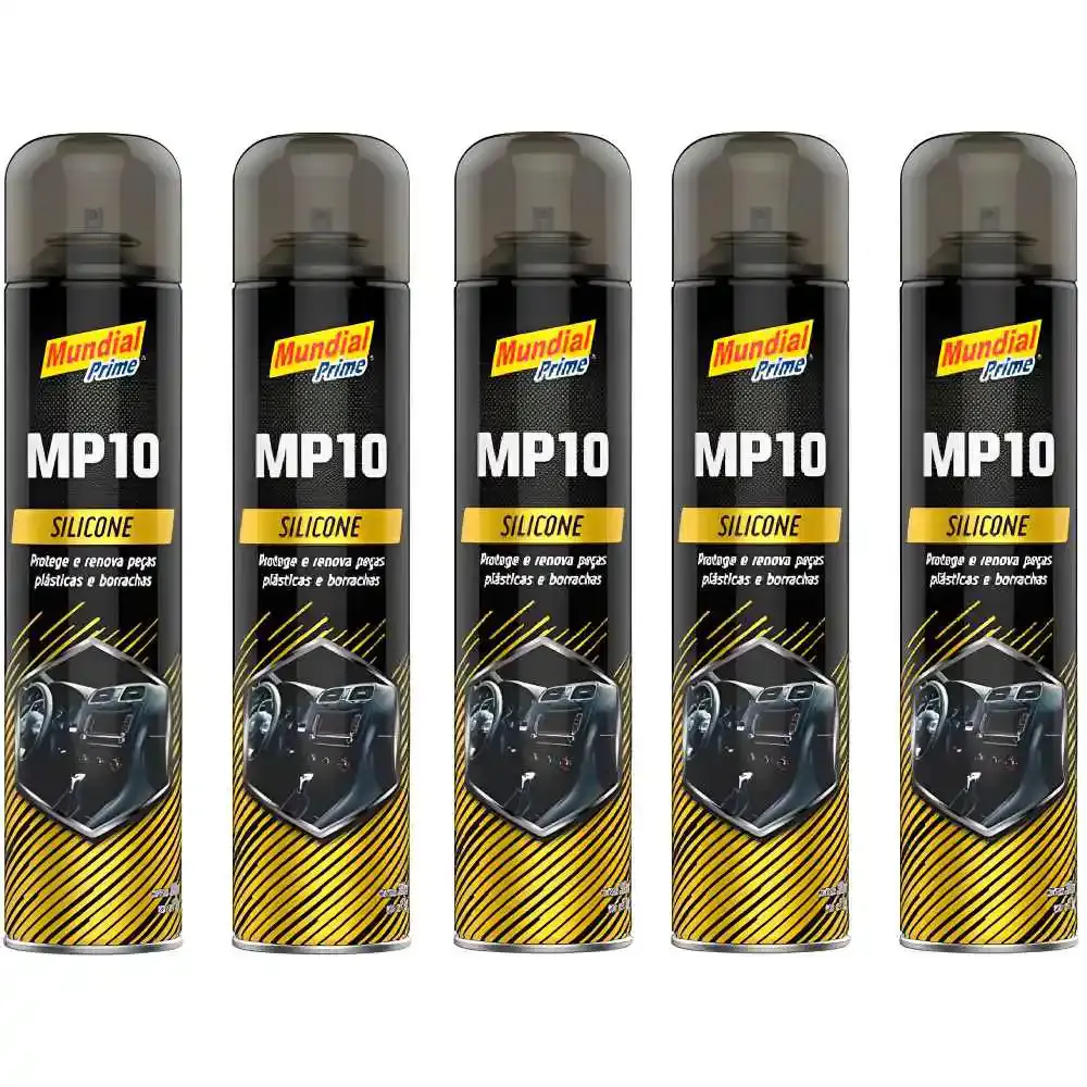 Silicone Spray Neutro 300 ml com 5 Unidades MUNDIAL PRIME — fotografia de referência