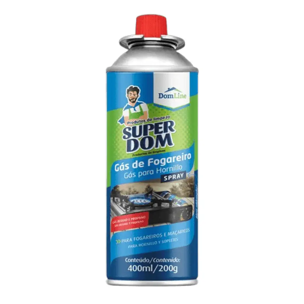 Gás para fogareiro 400ML/200G Superdom