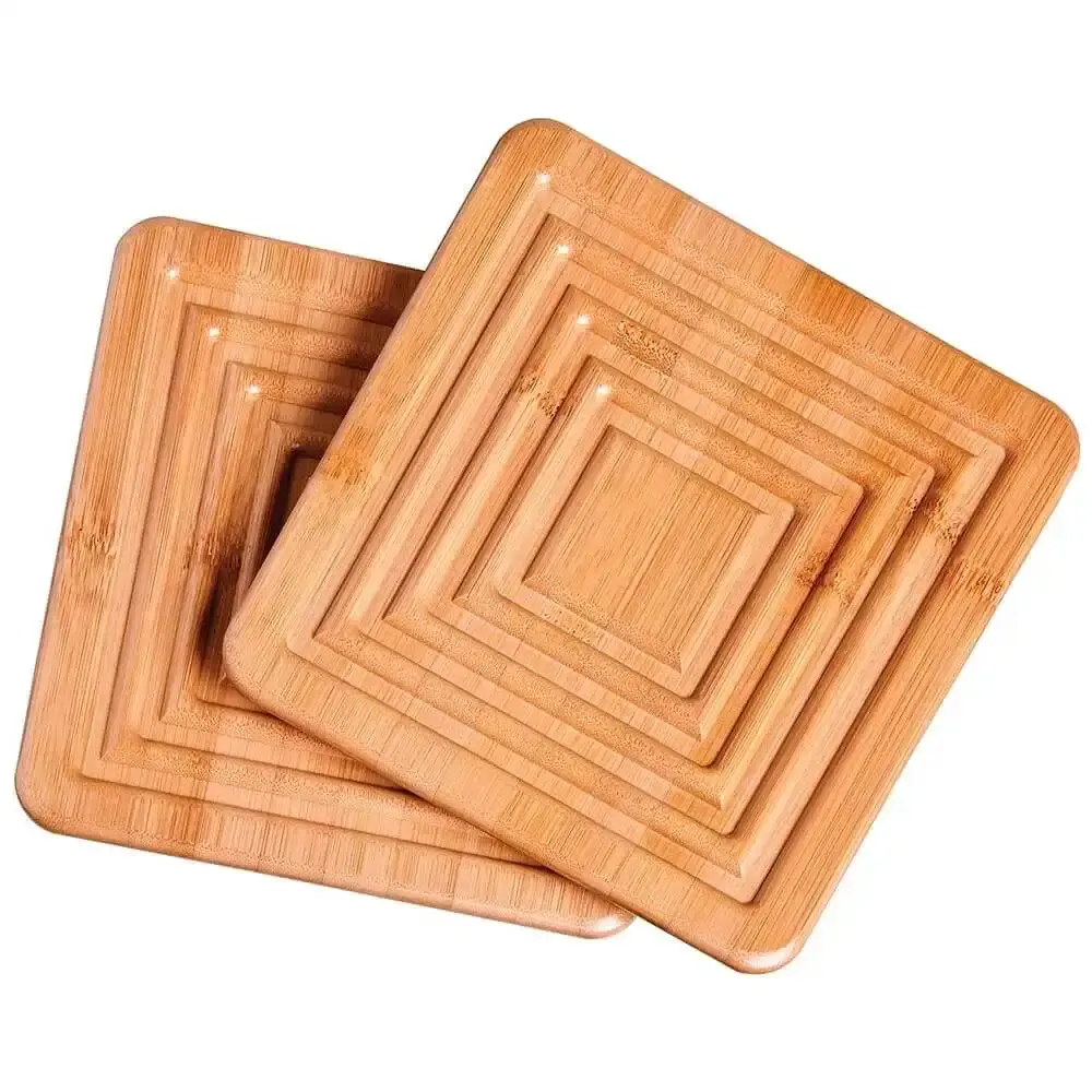 Descanso para Panela 18 x 18CM Bamboo com 2 Peças 8443 MOR — fotografia de referência