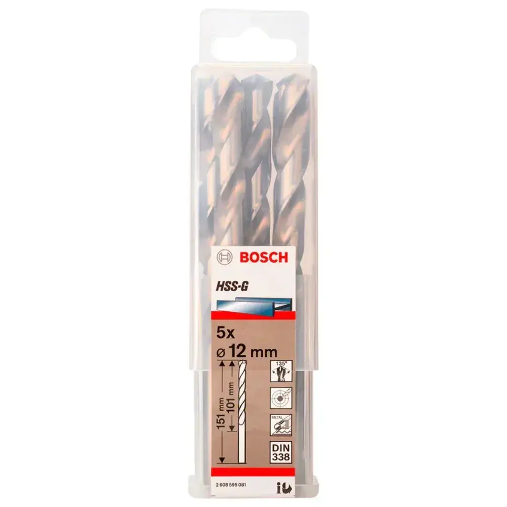 Broca para metal em aço rápido hss-g 12MM Bosch — fotografia 3