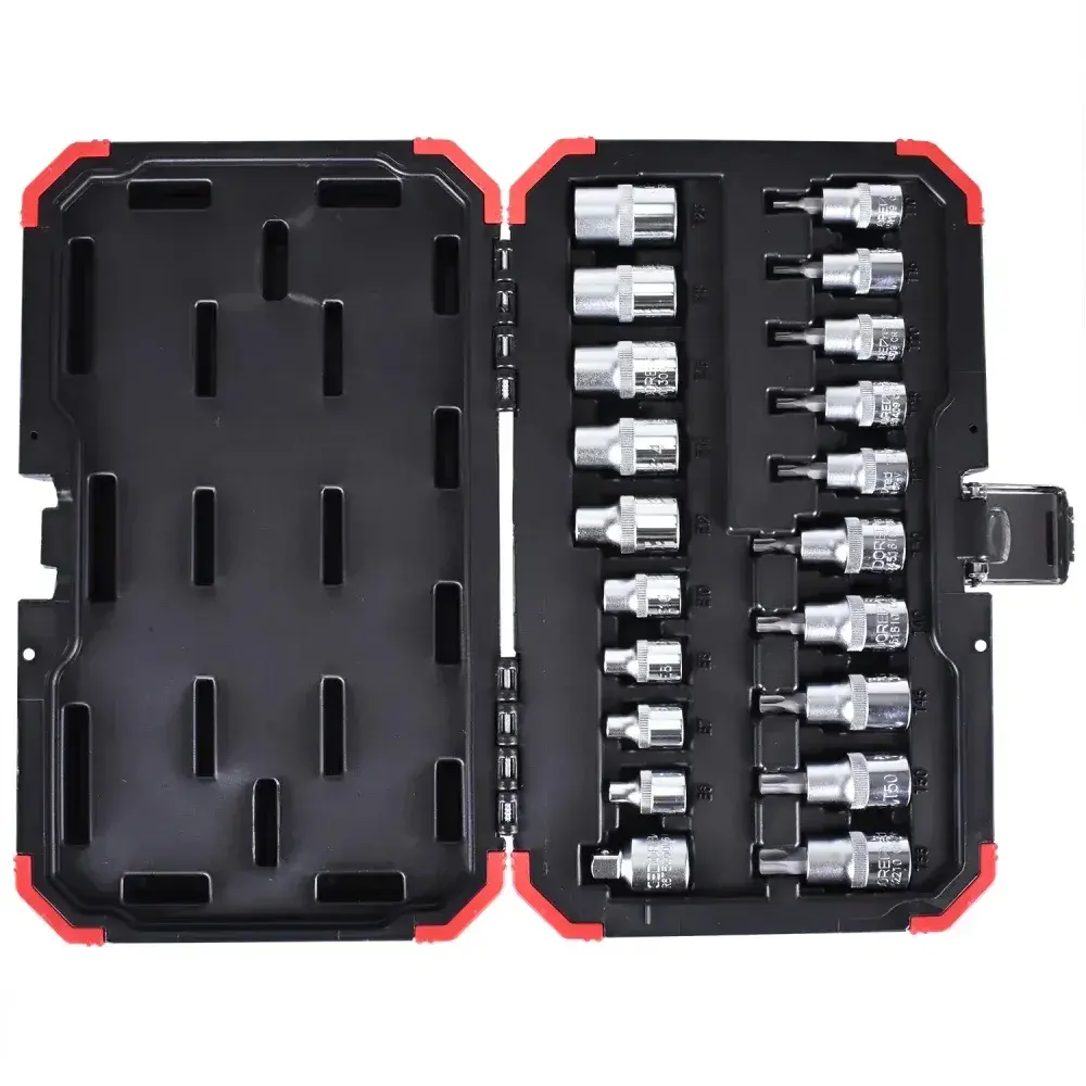 Jogo de soquetes 3/8 mais 1/2 tx com 20PCS Gedore red — fotografia 10