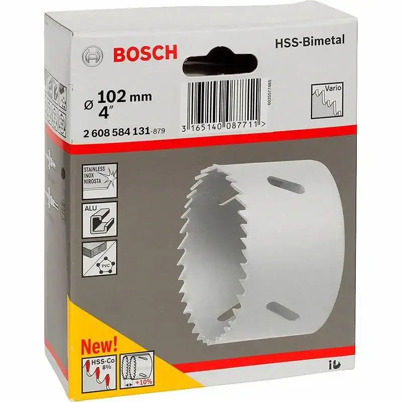 Serra copo 4 pol 102MM em aço bimetálico e cobalto Bosch — fotografia 4